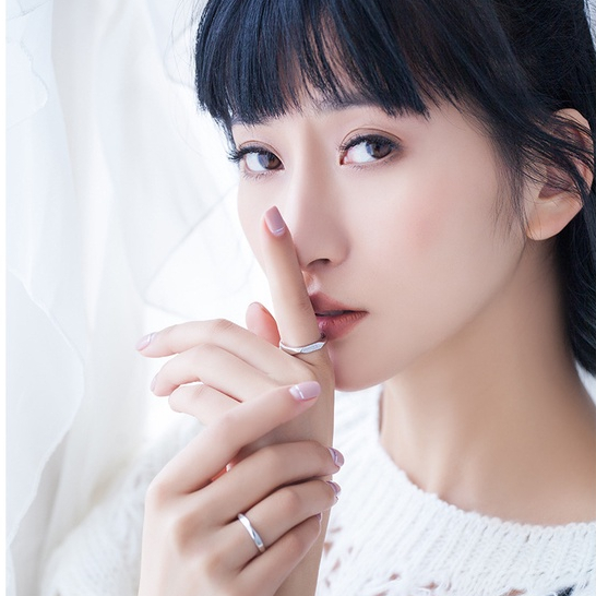 Nhẫn Mạ Bạc 925 Khắc Chữ Tiếng Anh i love you Cho Cặp Đôi