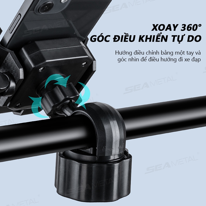 giá đỡ điện thoại xe máy SEAMETAL Ổn Định Điện Thoại Di Động Điều Hướng Chân Đế Gương Chiếu Hậu