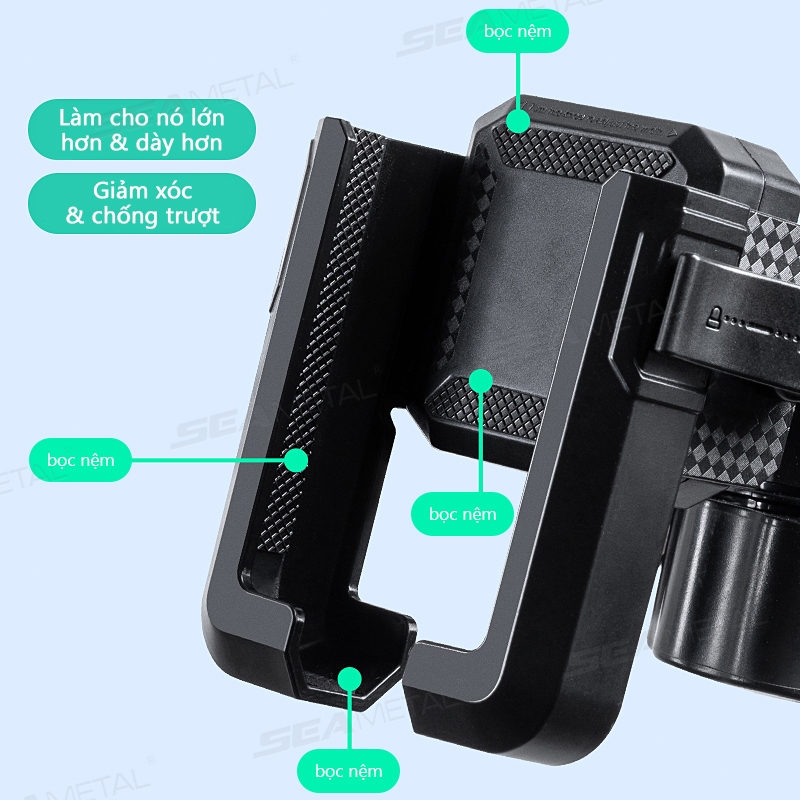 giá đỡ điện thoại xe máy SEAMETAL Ổn Định Điện Thoại Di Động Điều Hướng Chân Đế Gương Chiếu Hậu