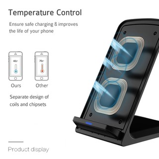 Đế sạc không dây 15W Đế sạc nhanh Giá đỡ điện thoại
