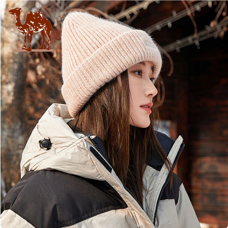 Ảnh Mũ dệt kim CAMEL CROWN Thu đông Giải trí Bảo vệ tai ấm áp Mũ len chống gió 1
