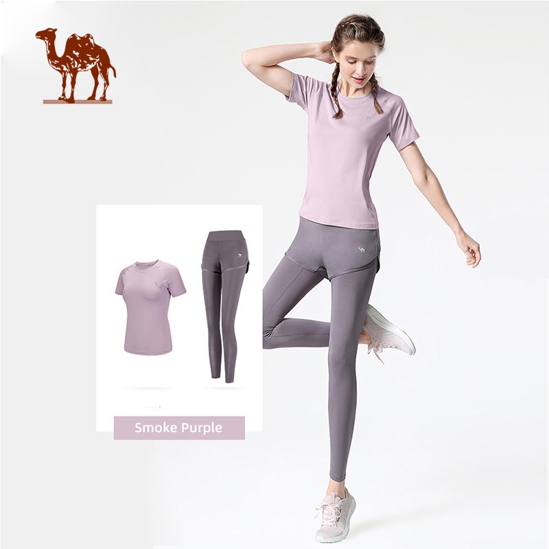 Ảnh Bộ quần áo thể thao CAMEL CROWN ngắn tay thời trang năng động cho nữ 1