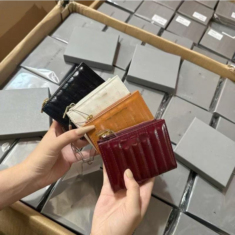 Ví gấp thẳng đứng mới của CNK thiết kế ví đơn giản 10681159 Với hộp