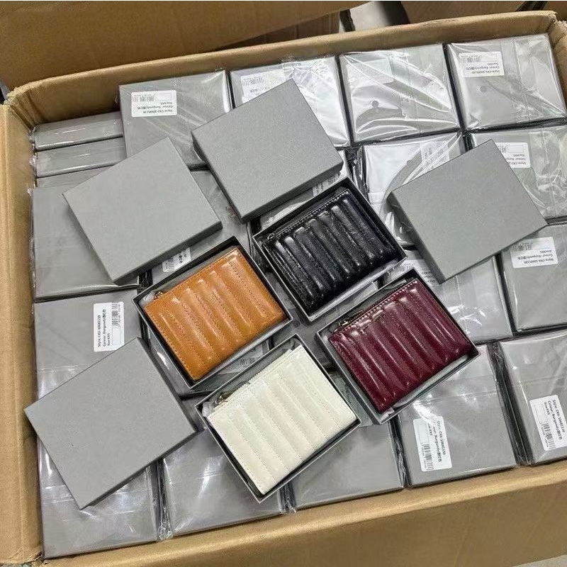 Ví gấp thẳng đứng mới của CNK thiết kế ví đơn giản 10681159 Với hộp