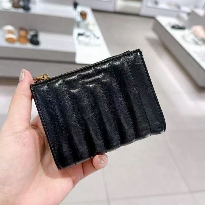 Ví gấp thẳng đứng mới của CNK thiết kế ví đơn giản 10681159 Với hộp