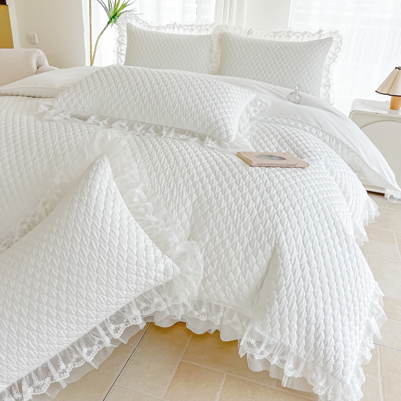 1 Vỏ Duvet có ren Queen King Size Trắng kiểu Pháp Ba lê Quilt Cover ...