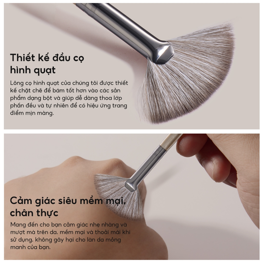 FelinWel - Cọ Bắt Sáng Hình Quạt Đa Năng, Lông Tổng Hợp Mềm Không Rụng, Thuần Chay, Bền Bỉ Dễ Vệ Sinh