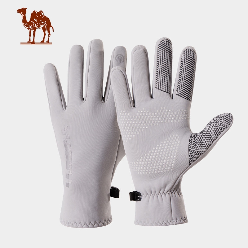 Ảnh Găng tay đi xe đạp ngoài trời CAMEL CROWN dành cho nữ Găng tay chống thấm nước, chống gió, ấm áp, viền nhung có màn hình cảm ứng 1
