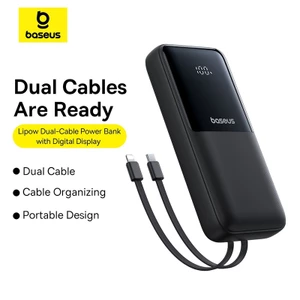 Sạc dự phòng Baseus Lipow 20000mAh, hai cổng, màn hình hiển thị, sạc nhanh 22.5W