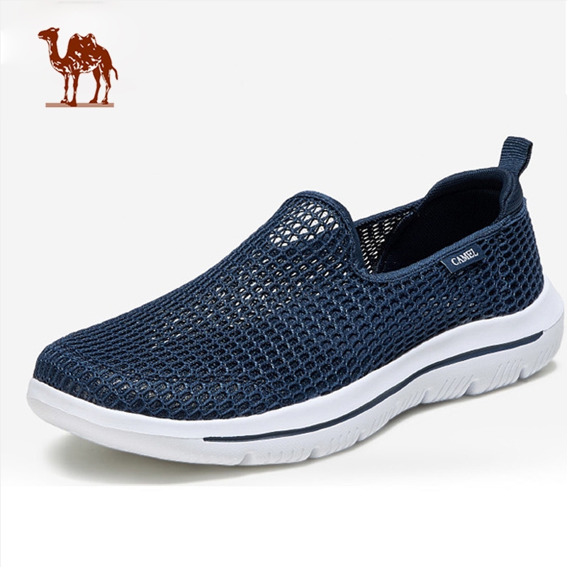 Ảnh Giày nam CAMEL CROWN Giày thể thao Lưới thoáng khí Giày dệt bay thông thường 1