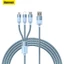 Baseus 3 trong 1 USB C 3.5A Cáp sạc Micro Type C