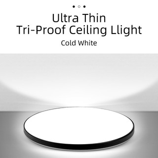 Đèn trần LED 3 màu 30 / 40W / 50W Đèn Bắc Âu hiện đại Đèn trần tròn siêu sáng