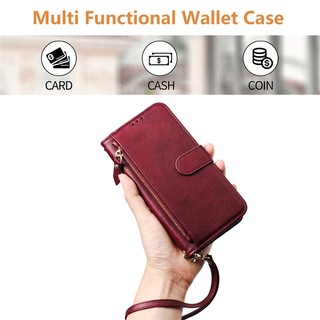 Ốp Lật Cho Tecno Spark 9T 10C 9 10 Pro Maglc Go 2022 2023 K17 4G 5G Ví Da Mờ Bao Khe Cắm Thẻ Túi Đựng Dây Kéo Vỏ