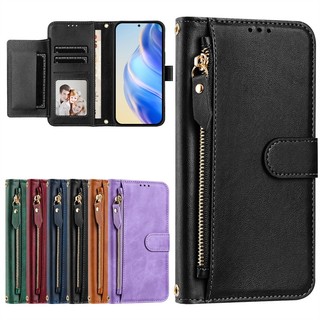 Ốp Lật Cho Tecno Spark 20C 30C 20 30 Pro Plus Go 1 2024 2025 4G 5G Ví Da Mờ Bao Khe Cắm Thẻ Túi Đựng Dây Kéo Vỏ
