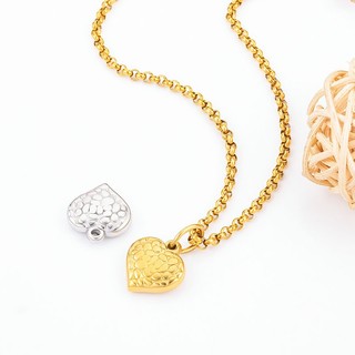 Thép không gỉ Hạt Đá Tình Yêu Mặt Dây Chuyền Trang Sức Tự Làm Phụ Kiện Vàng 18K Charm Hình Trái Tim