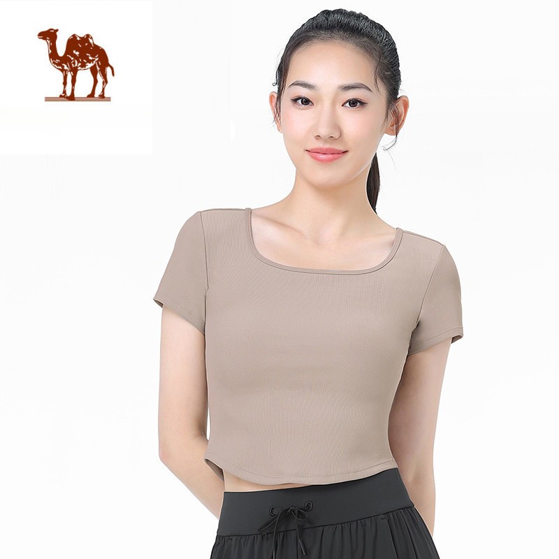 Ảnh Áo thun CAMEL CROWN chạy bộ thể thao ngắn tay thoáng khí nhanh khô dành cho nữ 1