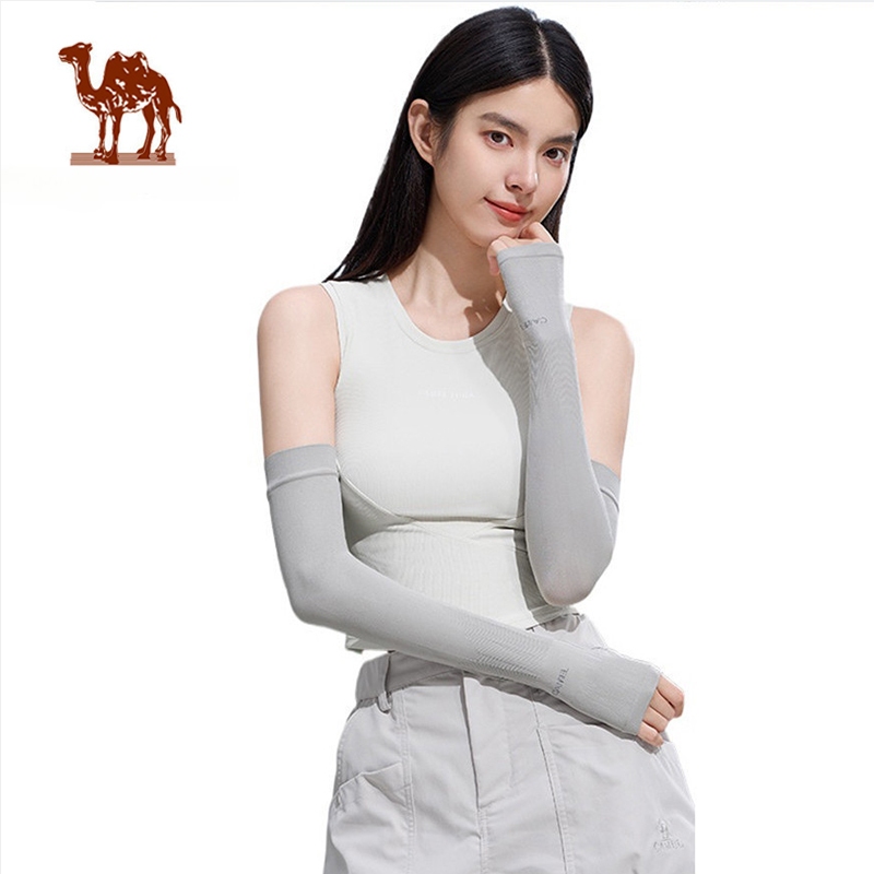 Ảnh Tay áo chống nắng bằng băng CAMEL CROWN dành cho nam và nữ mỏng chống tia cực tím Đi xe đạp Ice Silk Arm Tay áo 1