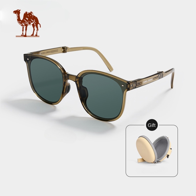 Ảnh Kính râm gấp CAMEL CROWN Kính râm ngoài trời Nam và Nữ Gương phân cực chống tia cực tím Tấm che nắng lái xe 1