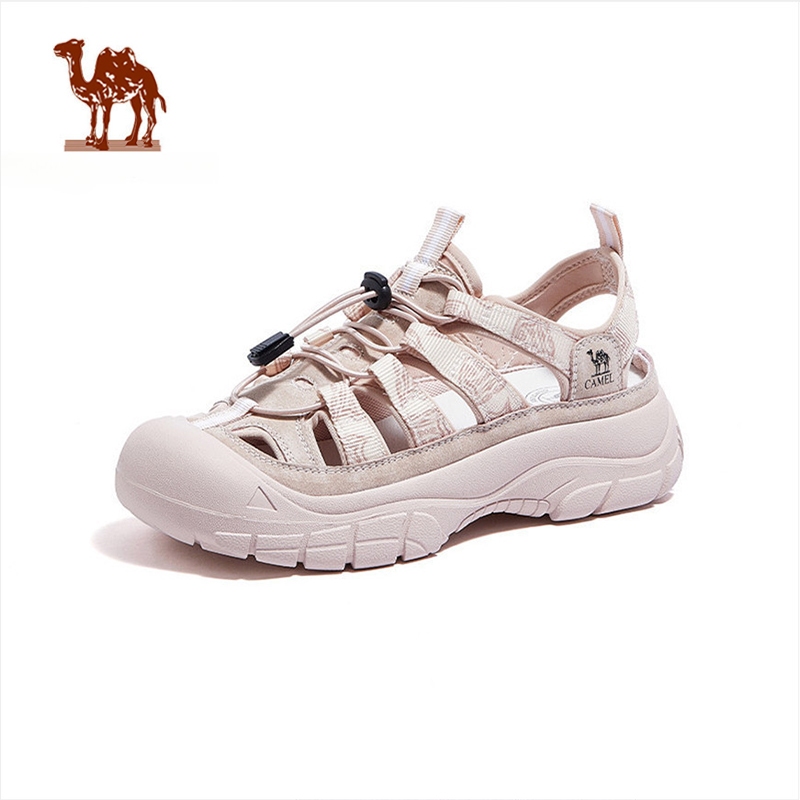 Ảnh Xăng đan ngoài trời dành cho nữ CAMEL CROWN Giày đi biển rỗng đế dày thông thường 1