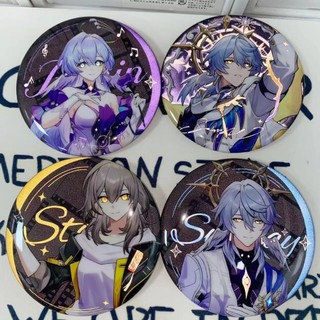 Honkai: Star Rail Robin Chủ Nhật 75mm Trò Chơi Phản Quang Huy Hiệu Nút Cài Cài Áo Cosplay Bộ Sưu Tập Đồ Chơi Túi Trang Trí Quà Tặng