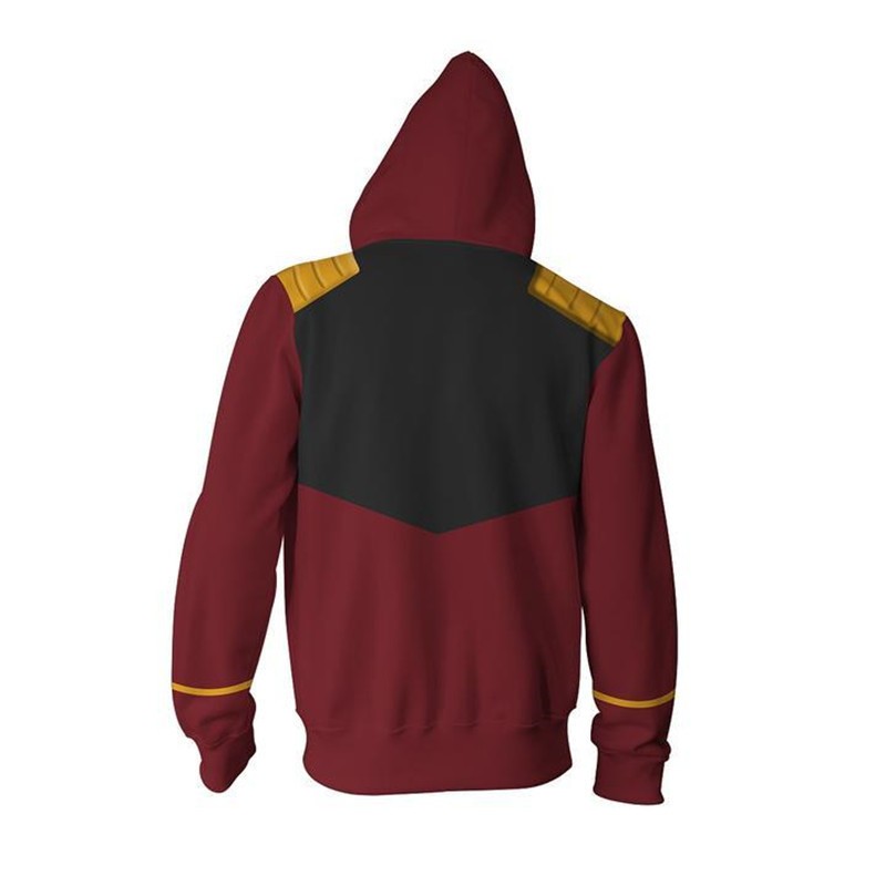 Áo Hoodie dây kéo GUNDAM Áo khoác in 3D Áo len thời trang