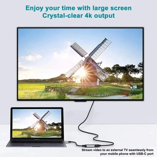 4k 80Hz Loại C sang HDMI Bộ chuyển đổi USB 3.1 HUB HDTV Cáp chuyển đổi TV cho PC Laptop