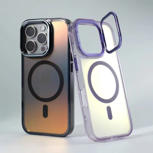 Giá đỡ / Ốp lưng cứng acrylic Aurora tương thích cho iPhone 11 12 pro max 13 pro max 14 pro max 15 pro max 16 pro max 14plus 15plus 16plus