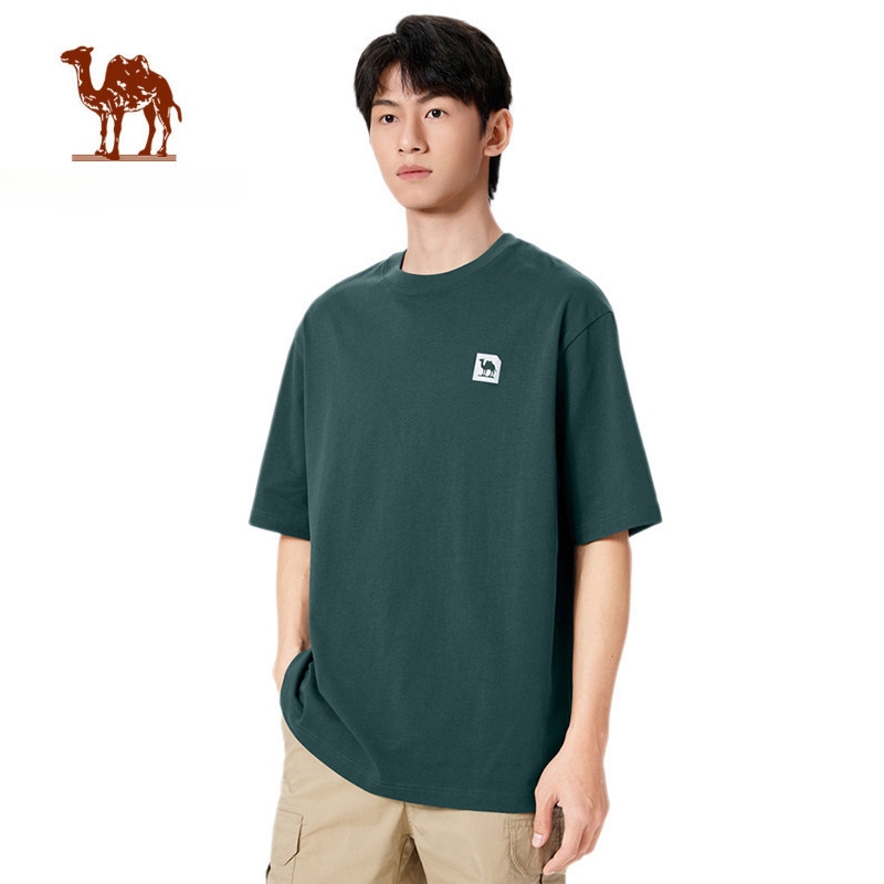 Ảnh Áo thun nam CAMEL CROWN Áo thun ngắn tay co giãn thoáng khí mát mẻ cho nam 1