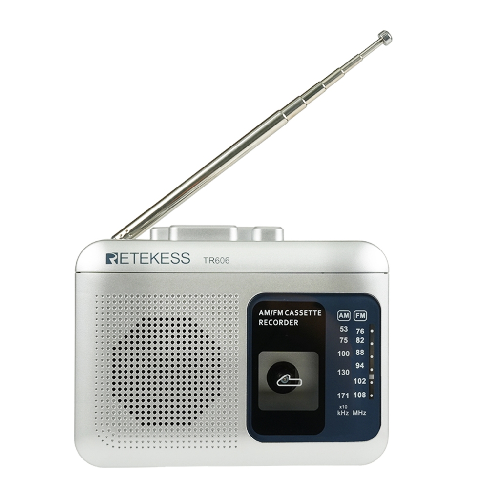 Ảnh Retekess TR606 New Color Cassette Play Radio FM / AM Radio di động 1