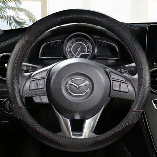 Da PU Bọc Vô Lăng Ô Tô Cho Xe Mazda 2 3 Axela 2013-2016 Mazda 6 Atenza 2014-2017 CX-5 2017 2018 Phụ Kiện Ô Tô