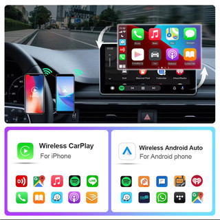 Bộ chuyển đổi Carplay không dây cho Android IP Auto 2 in1 Có dây sang hộp AI không dây Kết nối USB cho Volvo Benz Mg Kia Chery VW