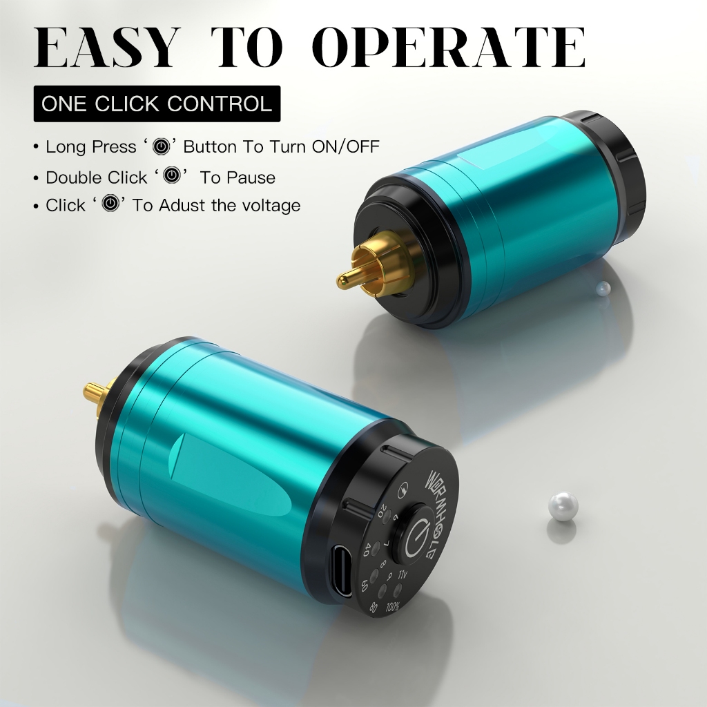 Súng xăm không dây Đột quỵ Máy xăm không dây đột quỵ với nguồn điện không dây 1500 mAh Bút xăm