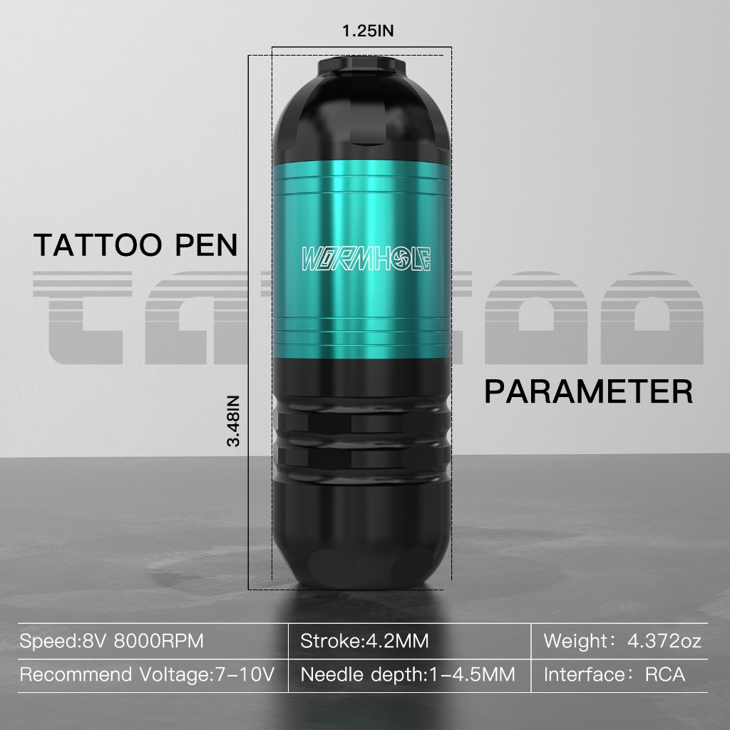 Súng xăm không dây Đột quỵ Máy xăm không dây đột quỵ với nguồn điện không dây 1500 mAh Bút xăm