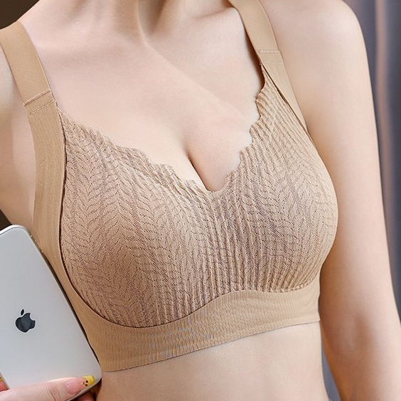 Quần Lót Liền Mạch Nữ Vú Nhỏ Tập Hợp Push-Up Ngực Có Thể Điều Chỉnh Áo Ngực 20