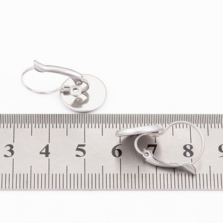 Thép không gỉ Pháp Lever Cabochon Bông Tai Thiết Lập Đế Trống Cameo Khay DIY Tai Trang Sức Phụ Kiện