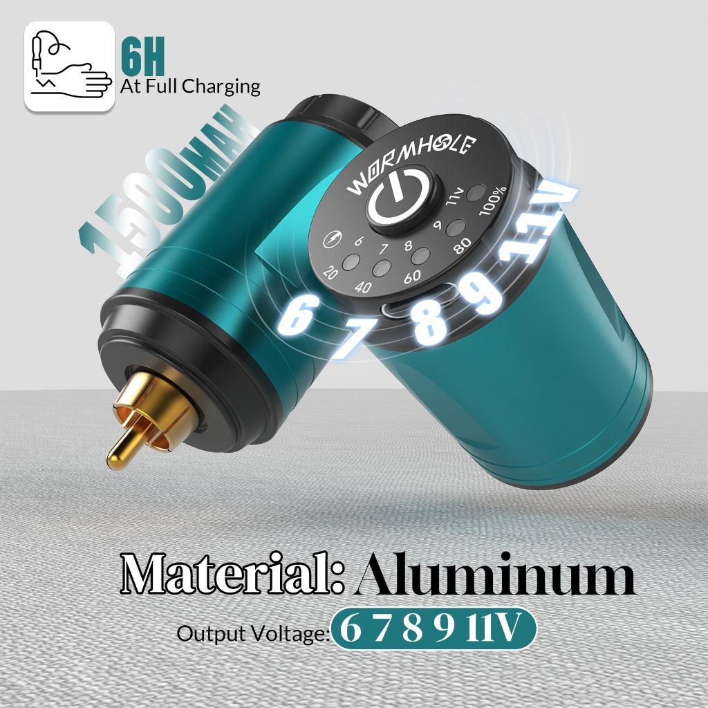 Súng xăm không dây Đột quỵ Máy xăm không dây đột quỵ với nguồn điện không dây 1500 mAh Bút xăm
