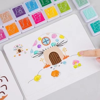24 Màu Sắc Sắc Sắc Tố An Toàn Sáng Tạo Tranh Ngón Tay Vật Liệu Học Tập Giáo Dục Trẻ Em Vẽ