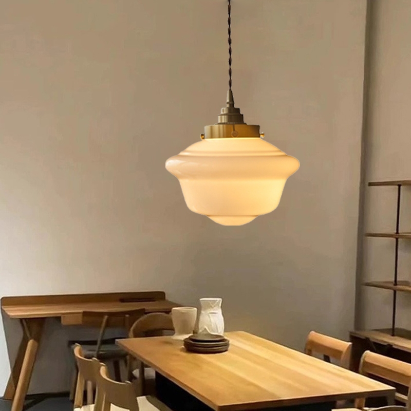 Đèn Thả Bàn Ăn Thủy Tinh Nhật Bản Cổ Điển, Đèn Thả Trần Led Trang Trí Nhà Hàng, Quán Bar