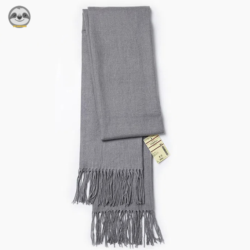 Khăn choàng mềm giả cashmere phong cách Nhật Bản Muji, giữ ấm mùa thu đông, len pha lớn