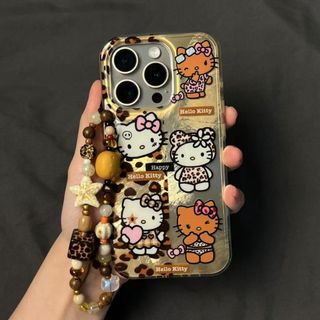 Ốp Điện Thoại Thích Hợp Cho iPhone Hello Kitty 14promax Vỏ Điện Thoại iPhone13pro12 / 11 Dây Xích 15promax Vỏ Bảo Vệ Mềm