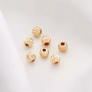Hạt rời Hạt hoa cắt 14k Moon Bend diy