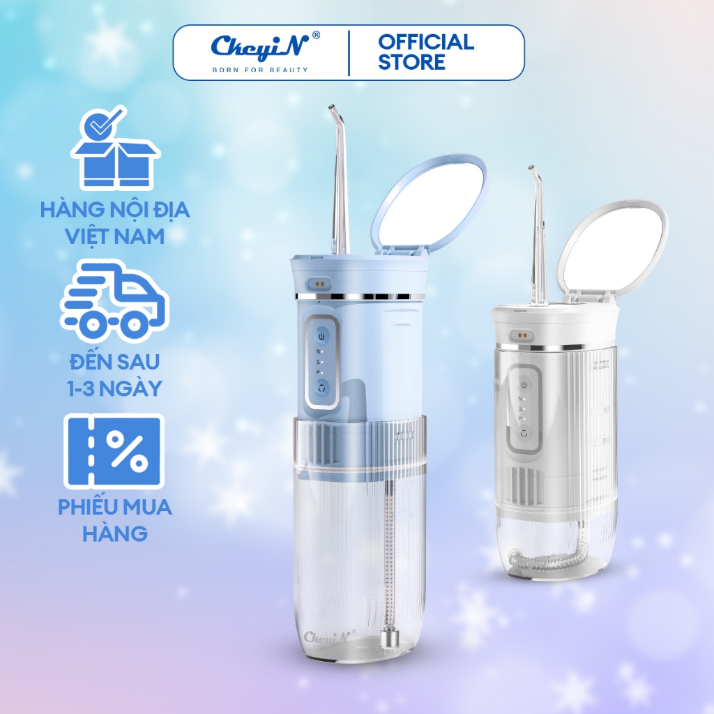 Ảnh CkeyiN Máy tăm nước 3 chế độ có thể sạc lại tiện lợi chuyên dụng chăm sóc răng miệng KQ136 DG003 1