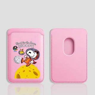 Mặt Trăng Dễ Thương Họa Tiết Snoopy Ví Đựng Thẻ Cho iPhone 12 11 13 14promax15pro 15promax 14 14promax 14 Pro 16 16plus 16 Pro Max