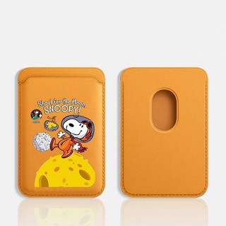 Mặt Trăng Dễ Thương Họa Tiết Snoopy Ví Đựng Thẻ Cho iPhone 12 11 13 14promax15pro 15promax 14 14promax 14 Pro 16 16plus 16 Pro Max