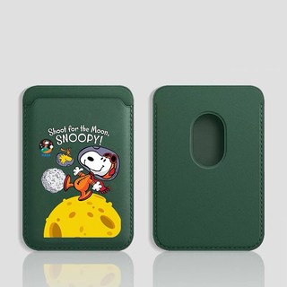 Mặt Trăng Dễ Thương Họa Tiết Snoopy Ví Đựng Thẻ Cho iPhone 12 11 13 14promax15pro 15promax 14 14promax 14 Pro 16 16plus 16 Pro Max