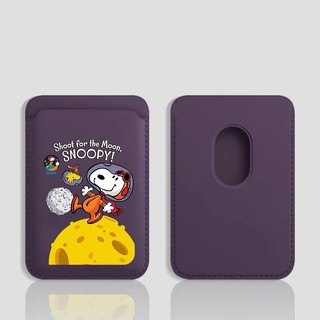 Mặt Trăng Dễ Thương Họa Tiết Snoopy Ví Đựng Thẻ Cho iPhone 12 11 13 14promax15pro 15promax 14 14promax 14 Pro 16 16plus 16 Pro Max
