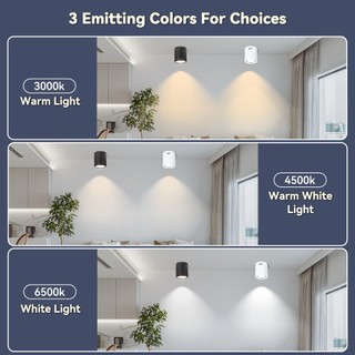 Đèn LED Downlight AC220v đèn led ốp trần Bóng đèn E27 có thể thay thế Đèn trần gắn trên bề mặt 3,5/4 inch cho phòng khách Phòng ngủ Nhà bếp Trang trí nội thất đèn trần Spotlight