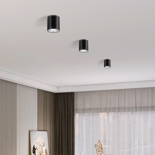 Đèn LED Downlight AC220v đèn led ốp trần Bóng đèn E27 có thể thay thế Đèn trần gắn trên bề mặt 3,5/4 inch cho phòng khách Phòng ngủ Nhà bếp Trang trí nội thất đèn trần Spotlight