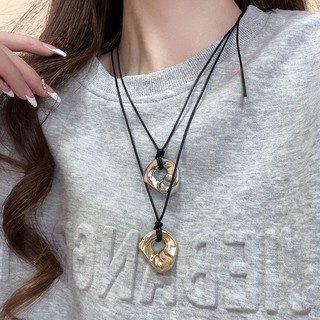 Châu Âu và Mỹ rỗng đôi tình yêu mặt dây chuyền vòng cổ thời trang tinh tế xương đòn dây chuyền ngọt ngào phong cách mát mẻ cá tính thiết kế cảm giác trang sức