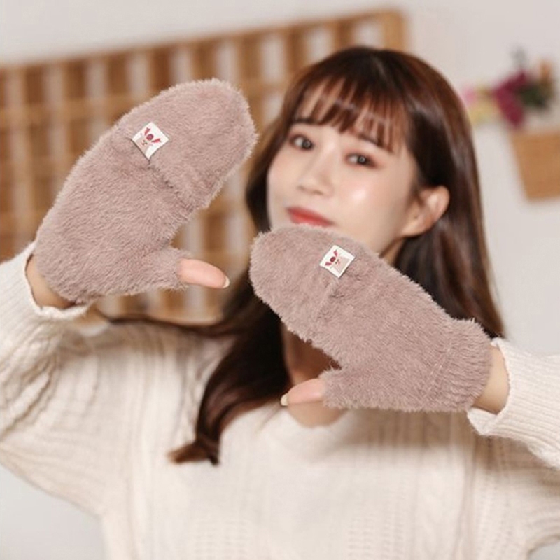 Găng Tay Len Hở Ngón Thời Trang Cho Nam Nữ